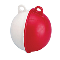 [] Surface Float w/2 Eyelets, Spherical, Ø13cm, White-Red image