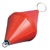 [] Mooring Buoy,Bi-conical,w/Foam & Galv. Steel Rod,Ø320x660mm,Orange image