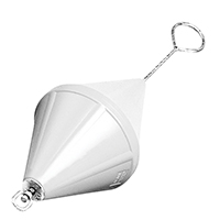 [] Mooring Buoy Bi-Conical, w/Foam & Galv.Steel Rod,Ø320x880mm,White image