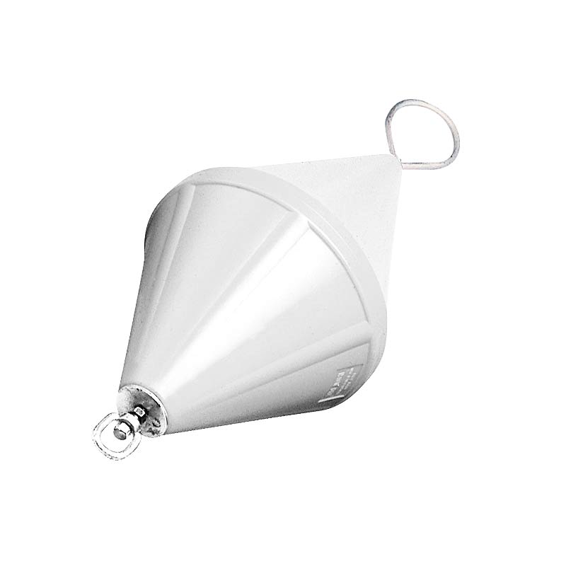 [] Mooring Buoy,Bi-conical,w/Foam &Galv. Steel Rod,Ø320x660mm,White image