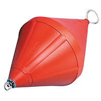[] Mooring Buoy,Bi-conical,w/Foam & Galv.Steel Rod,Ø520x1030mm,Orange image