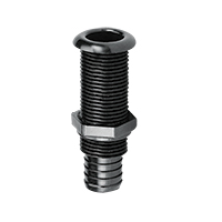 [] Thru-Hull w/St.Flange, 7/8'',w/Hose Barb Ø25mm,White image
