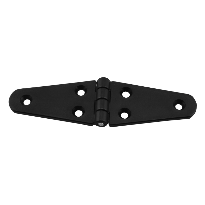 [] Hinge Polyamide, Double Oval, 145x40x4.5mm, Black image