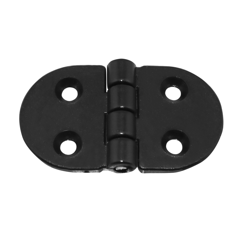 [] Hinge Polyamide, Round, 70x40x4.5mm, Black image