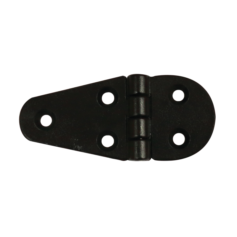 [] Hinge Polyamide, Semi-Oval, 90x40x4.5mm, Black image