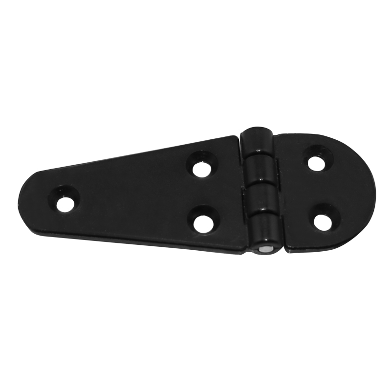 [] Hinge Polyamide, Semi-Oval, 108x40x4.5mm, Black image
