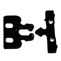 [] Door Fastener, Plastic, 22x32, Black image