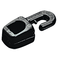 [] Snap Hook w/Eye Ø9x38mm, f/Ø6mm Cord, Polyam. White image