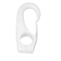 [] Snap Hook w/Eye Ø10x42mm, f/Ø4mm Cord, Polyam. White image