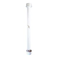 [] Table Pedestal, Fixed, Aluminium, Ø60x770mm, White image