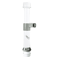 [] Table Pedestal Telesc. Alum. Ø60x 380-600mm, White image