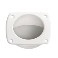 [] Finger Flush Pull, Ø44mm, 57x57mm, Plastic, White image
