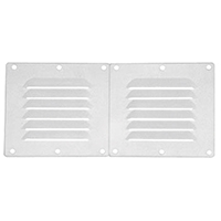 [] Vent. Shaft Grilles Cover, Double, 258x118x6,5mm, White image