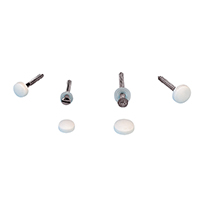 [] Cap & Washer for Screw, Ø3.5mm, Plastic, White image
