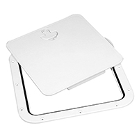 [] Inspection Hatch w/Removable Cover, White, 380x380mm image