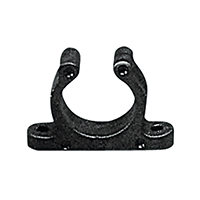 [] Plastic Support Clip, Screwed, Ø15mm, Black image