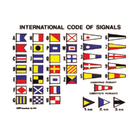 [] Internat. Code of Signals Chart, Adhessive, 16x12cm image