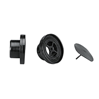 [] Drain Plug w/Non-Ret. Valve f/Thru-hull,Ø22mm,Black image