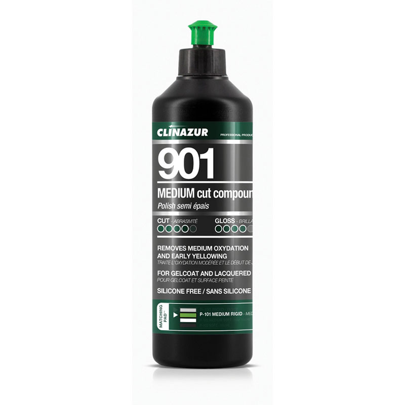 [] CLIN AZUR 901 Medium Cutting & Polishing Compound, 500ml image