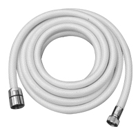 [] Shower Hose Braid, 5m, 1/2''-3/8'' threads, Ø13mm, White image