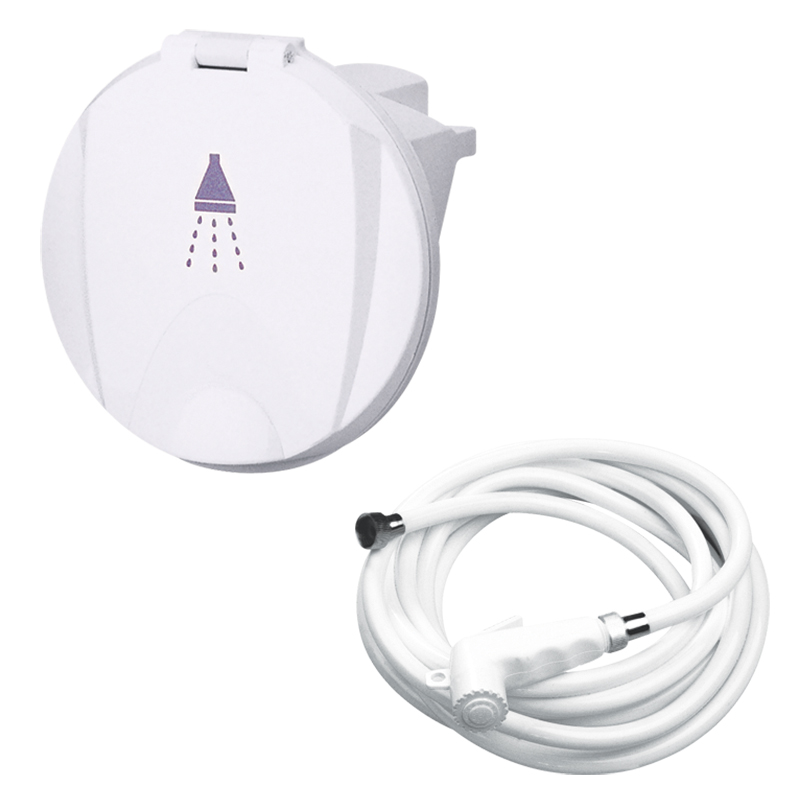 [] Case w/White Shower Spray, 3m Hose, w/Lid, White image