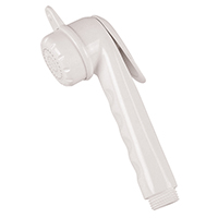 [] Shower Head, ABS, Long, 1/2'' Thread, w/o Hose, White image