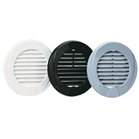 [] Ventilation Shaft Grilles Cover, Ø76mm, White image
