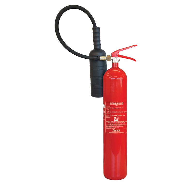 [] LALIZAS Fire Extinguisher CO2, 5kg, w/wall bracket, MED (EN,IT,GR) image