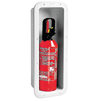 [] Storage Case f/Fire Extinguisher 1kg, w/o Door, White image