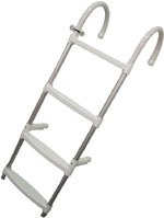 [] Ladder, 4 steps, Aluminium, L1100xW350mm image