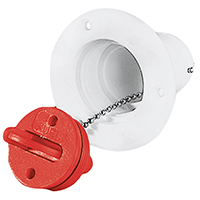 [] Plastic Deck Filler Ø38mm for Fuel, White image