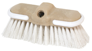[] Boat Scrub Brush Flow Thru, Hard Bristle, H5cm, White image