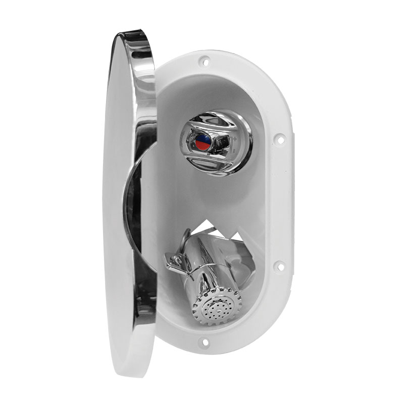 [] Case w/Chr.Shower, Mixer Tap, 3m Hose, w/Lid, Chrome image