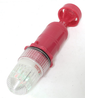 [] Flashing led light with photocell, Torpedo 8, white colour, 1 battery size D image