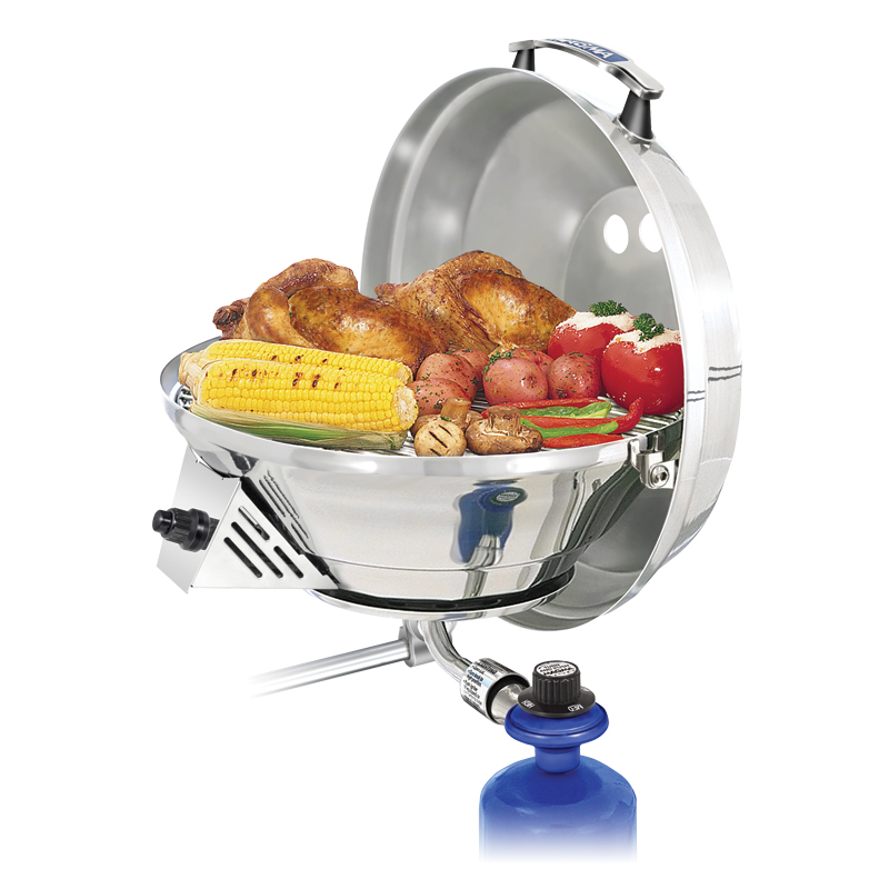 [] Gas Grill and Stove Combination, "Marine Kettle 3", Inox image