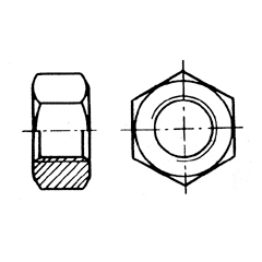 [] Hexagon nut Ø3 mm Inox 316 DIN 934 / ISO 4032 image