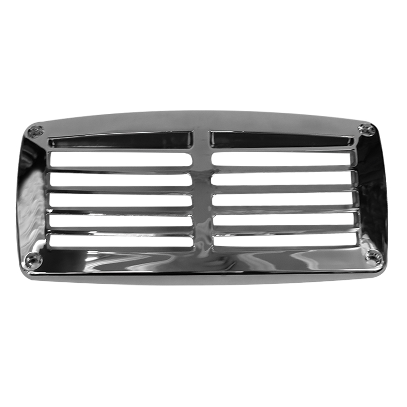 [] EVO Ventilation Shaft Grilles Cover, 185x92,5x16mm, Chrome image