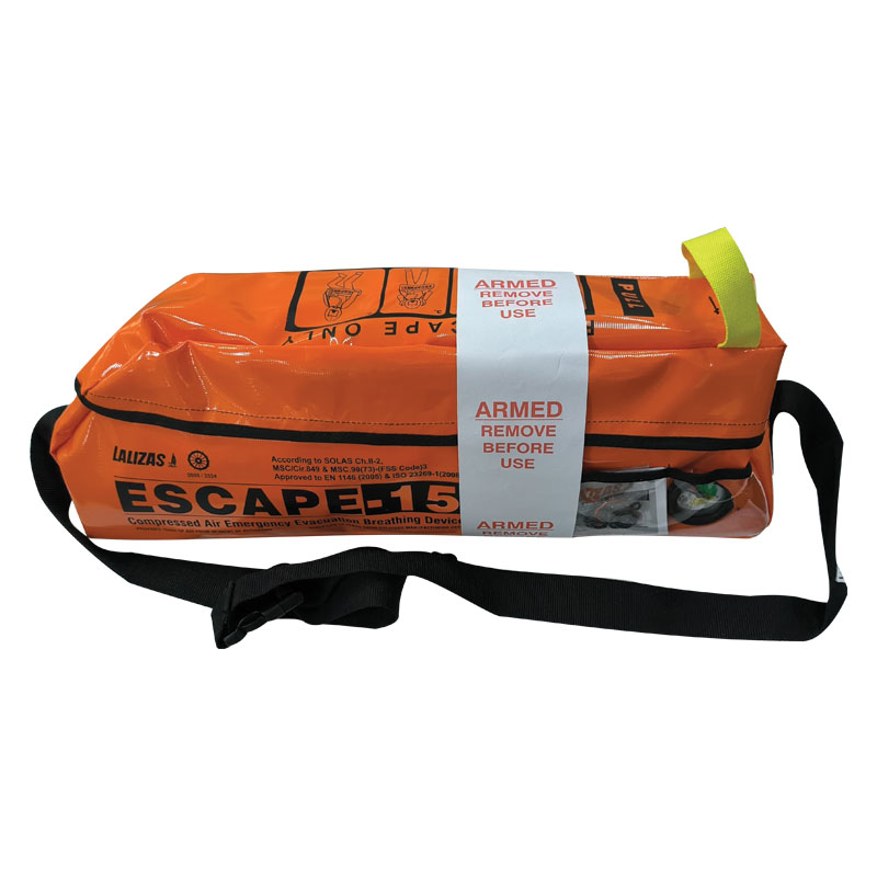 [] LALIZAS Emergency Evacuation Breathing Device ''ESCAPE-15'', SOLAS/MED, Carbon Compos. Cylinder image