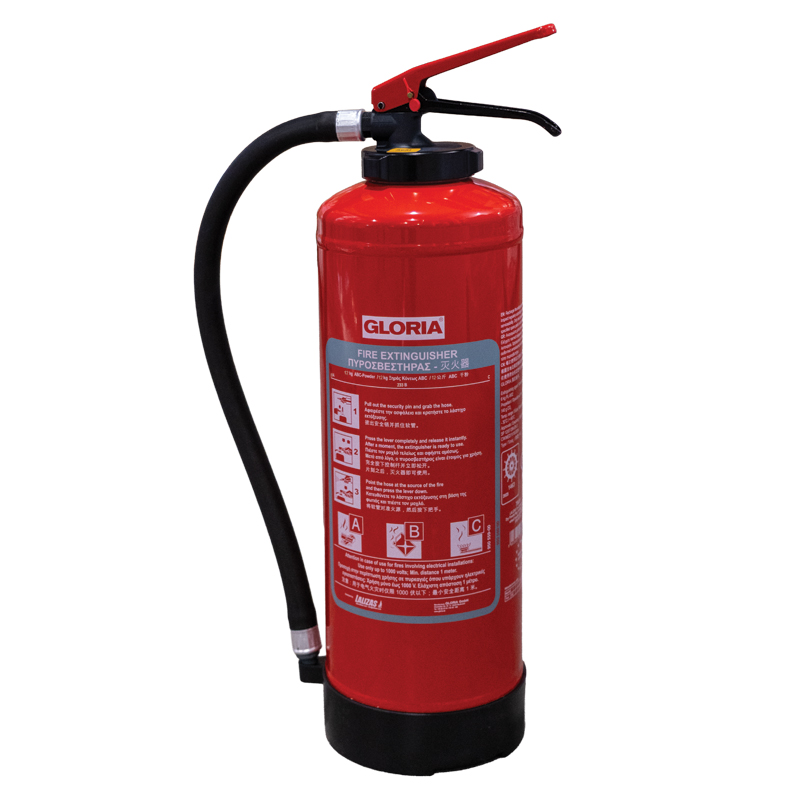 [] LALIZAS Fire Extinguisher Dry Powder,12kg,Cartridge Operated,w/wall bracket,SOLAS/MED(EN,GR, CN) image