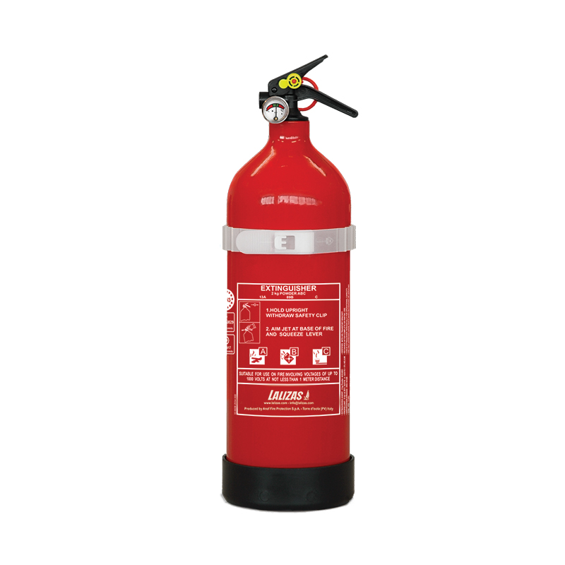 [] LALIZAS Fire Extinguisher Dry Powder, 2kg, Stored Pressure w/bracket, MED (EN,IT,GR) image