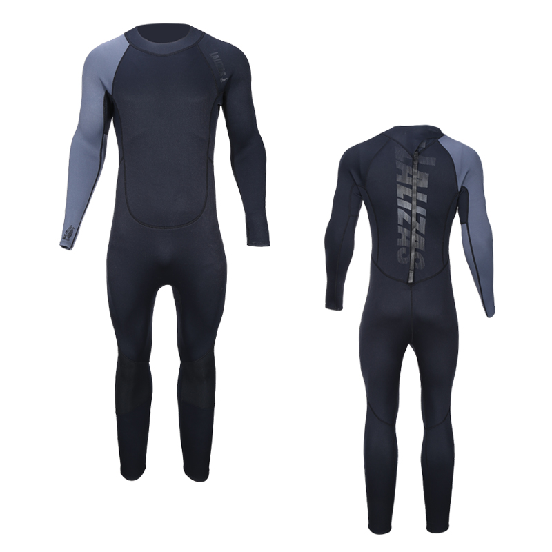 [] Wetsuit Full Length Neoprene, Adult, Black - S image
