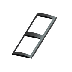 [] Switch Panel Frame, double, L 18.5 cm W 10cm, black image