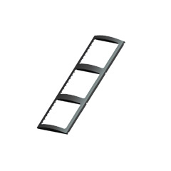 [] Switch Panel Frame, tripple, L 27cm W 10cm, black image