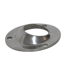 [] Round base  60°, Inox 316, Rail ø 22mm, Base ø 57mm image