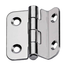 [] Hinge, Right w/ angle, Inox 316, L 35mm, W35mm, Thickness 2mm image