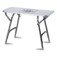 [] Aluminum table w/ melamine top, 44Χ88cm image
