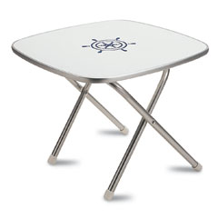 [] Aluminum table melamine top, 61Χ61cm image