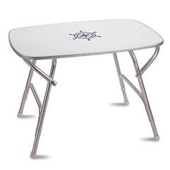 [] Aluminum table melamine top, 60Χ88cm image