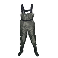 [] Fishing Waders Green color PVC, Boot size 41 image