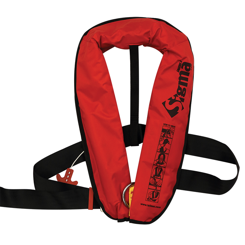 [] Sigma Infl.Lifejacket, Auto, 170N, w/Harness, ISO, Adult, Red image